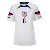 Camisa de Futebol Estados Unidos Yunus Musah #6 Equipamento Principal Mulheres Mundo 2022 Manga Curta